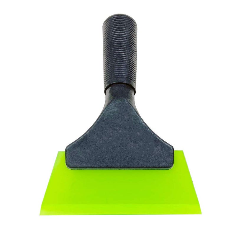 GUGUGI Rubber Squeegee Shower Door Squeegee Windshield Squeegee Ice Scraper Miracle Scraper for Vinyl Wrapping, Window Tinting, Windshield Washing, Bathroom Door Cleaning(1 Pack, Green) - Image 3